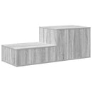 vidaXL Tárolószekrény 2 pcs Szürke Sonoma 108 x 41 x 40 cm Faanyag