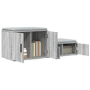vidaXL Tárolószekrény 2 pcs Szürke Sonoma 108 x 41 x 40 cm Faanyag