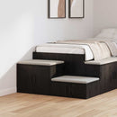 vidaXL Tárolószekrény 2 pcs Fekete tölgy 103 x 41 x 40 cm Faanyag