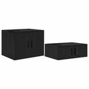 vidaXL Tárolószekrény 2 pcs Fekete tölgy 103 x 41 x 40 cm Faanyag