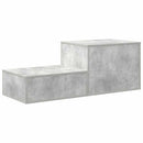 vidaXL Tárolószekrény 2 pcs Beton Szürke 103 x 41 x 40 cm Faanyag