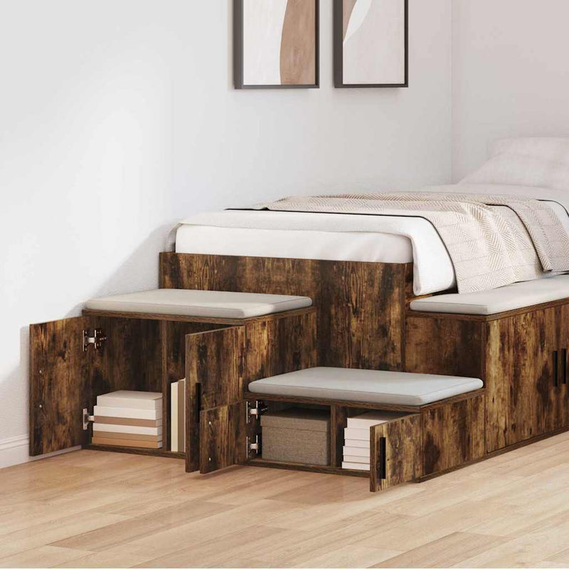 vidaXL Tárolószekrény Füstölt tölgy 103 x 41 x 40 cm Faanyag