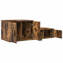 vidaXL Tárolószekrény 2 pcs Füstölt tölgy 103 x 41 x 40 cm Faanyag