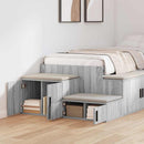 vidaXL Tárolószekrény 2 pcs Szürke Sonoma 103 x 41 x 40 cm Faanyag