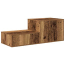 vidaXL Tárolószekrény 2 pcs Öreg fa 103 x 41 x 40 cm Faanyag