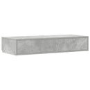 vidaXL Ágyfiókok fiókkal Beton Szürke 100 x 36,5 x 16,5 cm Faanyag