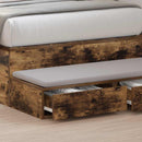 vidaXL Ágyfiókok fiókkal Füstölt tölgy 100 x 36,5 x 16,5 cm Faanyag