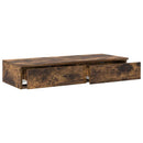 vidaXL Ágyfiókok fiókkal Füstölt tölgy 100 x 36,5 x 16,5 cm Faanyag