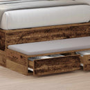 vidaXL Ágyfiókok fiókkal Öreg fa 100 x 36,5 x 16,5 cm Faanyag