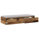 vidaXL Ágyfiókok fiókkal Öreg fa 100 x 36,5 x 16,5 cm Faanyag
