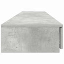 vidaXL Ágyfiókok fiókkal Beton szürke 200 x 36.5 x 16.5 cm Faanyag