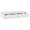 vidaXL Ágyfiókok Fehér 80 x 36,5 x 16,5 cm Szerelt Fa