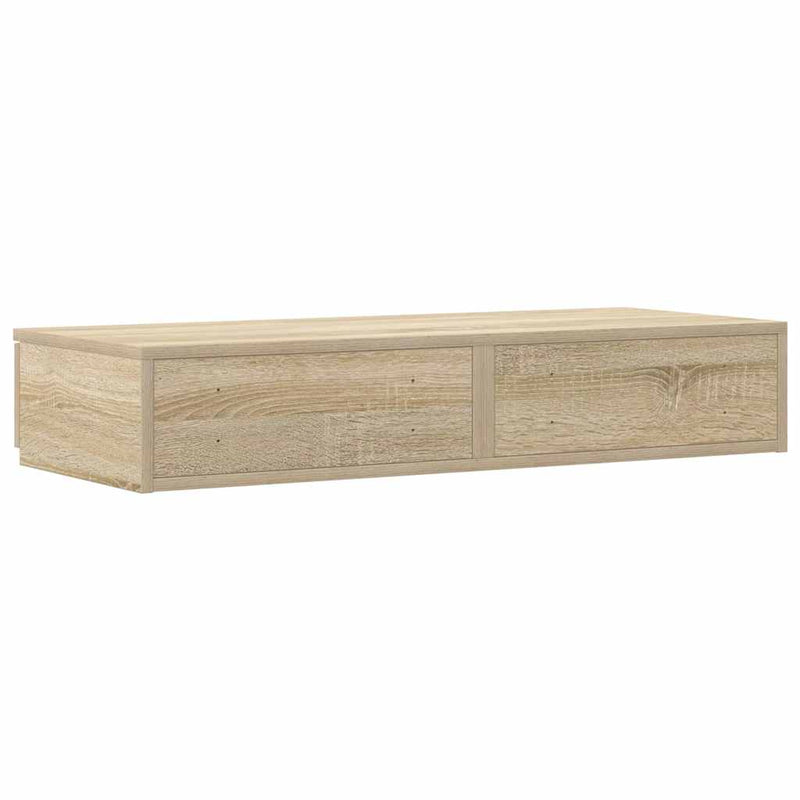 vidaXL Ágyfiókok fiókkal sonoma tölgy 80 x 36.5 x 16.5 cm Faanyag