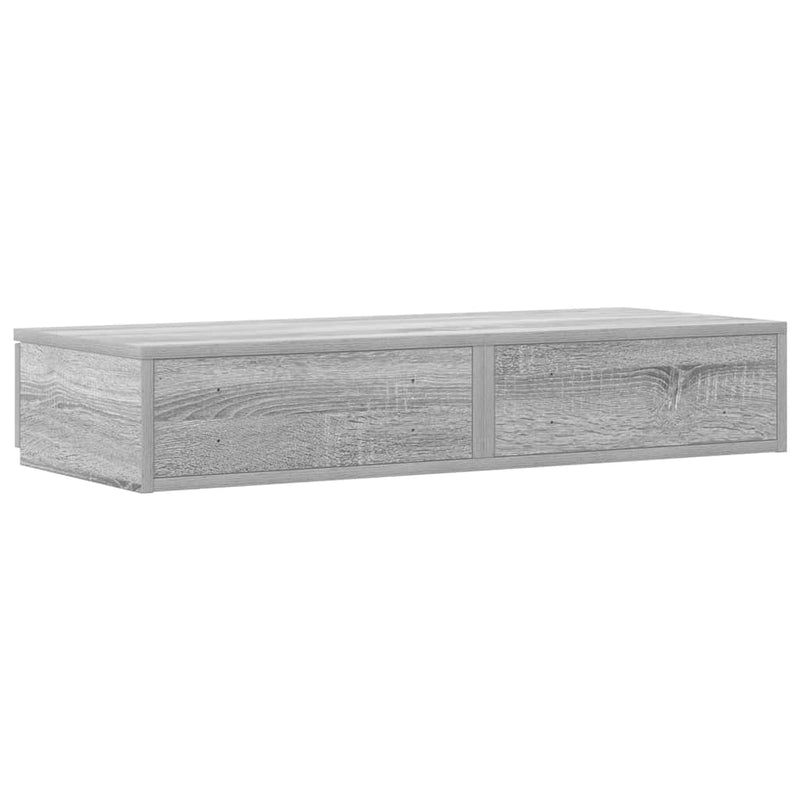 vidaXL Ágyfiókok fiókkal Szürke sonoma 80 x 36.5 x 16.5 cm Faanyag