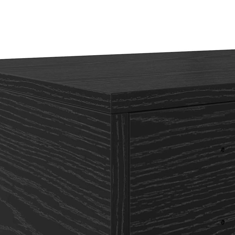 vidaXL Ágyfiókok fiókkal Musta tammi 90 x 36.5 x 16.5 cm Faanyag