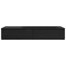 vidaXL Ágyfiókok fiókkal Musta tammi 90 x 36.5 x 16.5 cm Faanyag