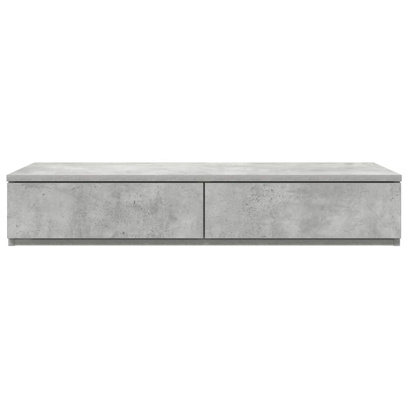vidaXL Ágyfiókok fiókkal Beton szürke 90 x 36.5 x 16.5 cm Faanyag