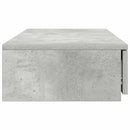vidaXL Ágyfiókok fiókkal Beton szürke 90 x 36.5 x 16.5 cm Faanyag