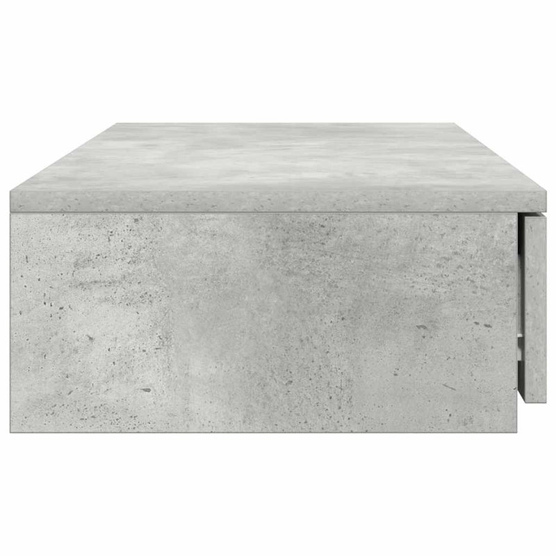 vidaXL Ágyfiókok fiókkal Beton szürke 90 x 36.5 x 16.5 cm Faanyag