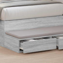 vidaXL Ágyfiókok Szürke Sonoma 90 x 36,5 x 16,5 cm Szerelt Fa