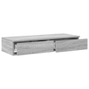 vidaXL Ágyfiókok Szürke Sonoma 90 x 36,5 x 16,5 cm Szerelt Fa