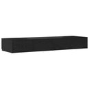 vidaXL Ágyfiókok fiókkal Fekete tölgy 120 x 36,5 x 16,5 cm Faanyag
