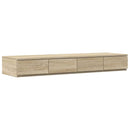 vidaXL Ágyfiókok fiókkal Sonoma tölgy 120 x 36,5 x 16,5 cm Faanyag