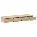 vidaXL Ágyfiókok fiókkal Sonoma tölgy 120 x 36,5 x 16,5 cm Faanyag