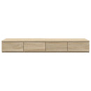 vidaXL Ágyfiókok fiókkal Sonoma tölgy 120 x 36,5 x 16,5 cm Faanyag