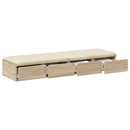 vidaXL Ágyfiókok fiókkal Sonoma tölgy 120 x 36,5 x 16,5 cm Faanyag
