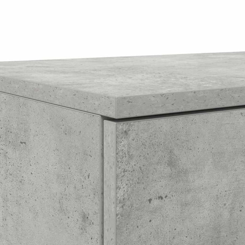 vidaXL Ágyfiókok fiókkal Beton szürke 120 x 36.5 x 16.5 cm Faanyag