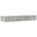 vidaXL Ágyfiókok fiókkal Beton szürke 120 x 36.5 x 16.5 cm Faanyag