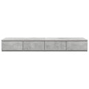 vidaXL Ágyfiókok fiókkal Beton Szürke 120 x 36,5 x 16,5 cm Faanyag