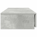 vidaXL Ágyfiókok fiókkal Beton Szürke 120 x 36,5 x 16,5 cm Faanyag