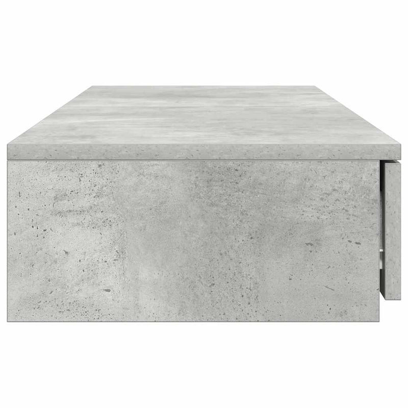 vidaXL Ágyfiókok fiókkal Beton szürke 120 x 36.5 x 16.5 cm Faanyag