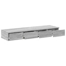 vidaXL Ágyfiókok fiókkal Szürke Sonoma 120 x 36,5 x 16,5 cm Faanyag