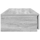 vidaXL Ágyfiókok fiókkal Szürke Sonoma 120 x 36,5 x 16,5 cm Faanyag