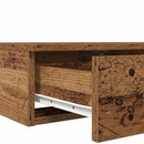 vidaXL Ágyfiókok fiókkal Öreg fa 120 x 36,5 x 16,5 cm Faanyag