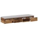 vidaXL Ágyfiókok fiókkal Öreg fa 120 x 36,5 x 16,5 cm Faanyag