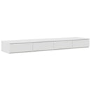 vidaXL Ágyfiókok fiókkal Fehér 150 x 36,5 x 16,5 cm Faanyag