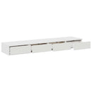 vidaXL Ágyfiókok fiókkal Fehér 150 x 36,5 x 16,5 cm Faanyag