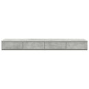 vidaXL Ágyfiókok Beton Szürke 150 x 36,5 x 16,5 cm Szerelt Fa