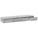 vidaXL Ágyfiókok fiókkal Szürke Sonoma 150 x 36,5 x 16,5 cm Faanyag