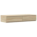 vidaXL Ágyfiókok fiókkal Sonoma tölgy 75 x 36,5 x 16,5 cm Faanyag