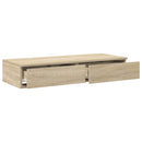 vidaXL Ágyfiókok fiókkal Sonoma tölgy 75 x 36,5 x 16,5 cm Faanyag