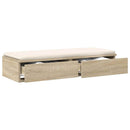 vidaXL Ágyfiókok fiókkal Sonoma tölgy 75 x 36,5 x 16,5 cm Faanyag