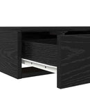 vidaXL Ágyfiókok Fekete tölgy 160 x 36,5 x 16,5 cm Szerelt Fa
