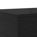 vidaXL Ágyfiókok Fekete tölgy 160 x 36,5 x 16,5 cm Szerelt Fa
