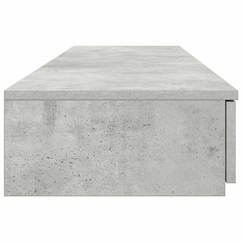 vidaXL Ágyfiókok fiókkal Beton szürke 160 x 36.5 x 16.5 cm Faanyag
