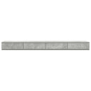 vidaXL Ágyfiókok fiókkal Beton Szürke 180 x 36,5 x 16,5 cm Faanyag